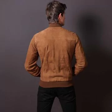 London Camel Leather Jacket