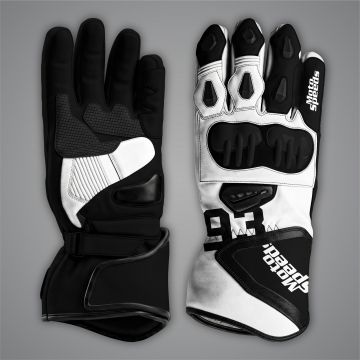guanti da motociclista in pelle