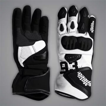 Gloves for the Marc Marquez Ducati British GP 2024 suit, upper and lower view