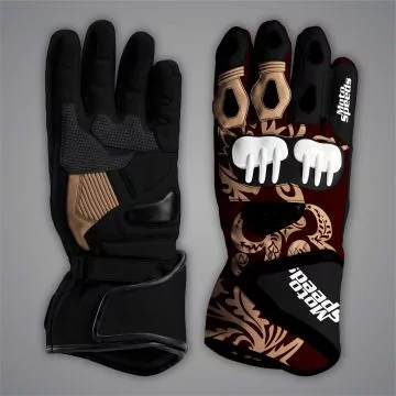 Marc Marquez Ducati Italian GP 2025 gloves, back and palm view