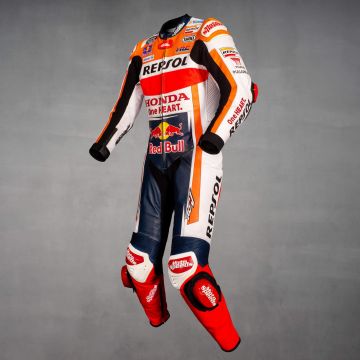 Marc Marquez Honda Racing Suit Motorcycle MotoGP 2023 left view