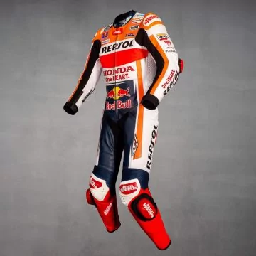 Marc Marquez Honda Racing Suit Motorcycle MotoGP 2023 left view