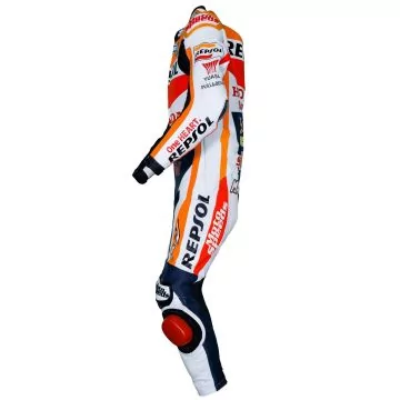 cowhide leather race suit men