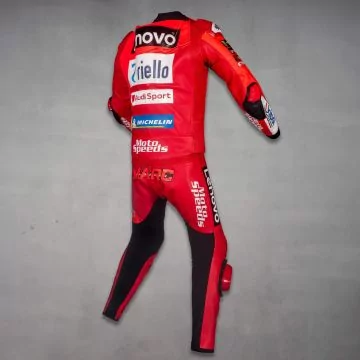 cowhide leather race suit ducati