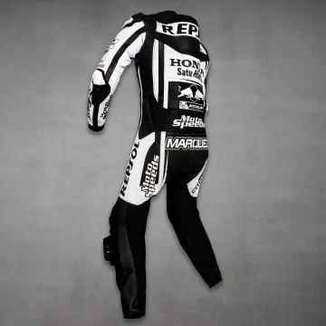 Marc Marquez Costume Course de Moto Sur Route Essai D'hiver 2022 vue du côté gauche