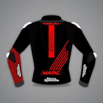 Red Black Motorcycle Jacket Marc Marquez Ducati WT 2023