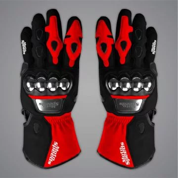 Marco Bezzecchi MotoGP Racing Gloves Aprilia 2026 knuckle side view