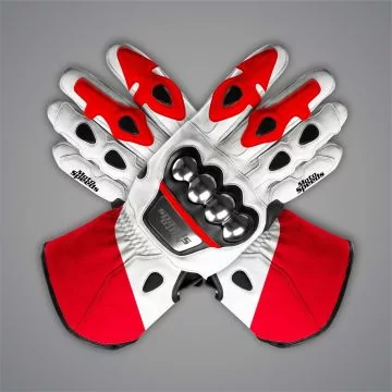 Marco Bezzecchi White And Red Gloves MotoGP 2024