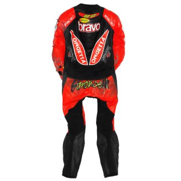 Traje de Moto Marco Simoncelli Rojo Aprilia GP 2004