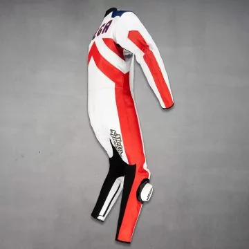 cowhide leather motorcycle racing suit