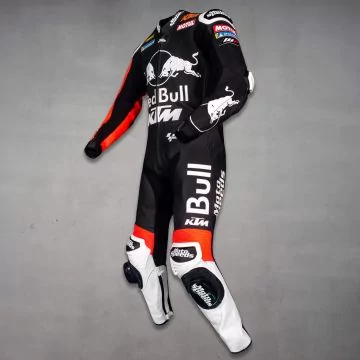 Maverick Viñales Leathers Winter Test 2024 left perspective view
