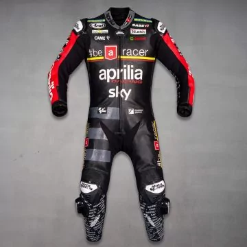 マーベリック・ビニャーレス 2024 MotoGPスーツ アプリリア レプリカ 正面