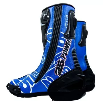 Maverick Vinales Motorbike Leather Boots MotoGP 2015