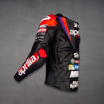 Track Motorcycle Jacket Aprilia 2024 left side view