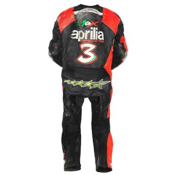 Max Biaggi Couro de Motocicleta Aprilia 2012