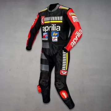 Max Biaggi Aprilia GP 1996 Leathers left perspective view
