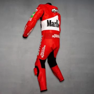 Biaggi Honda GP 1997 racing leathers, left back view