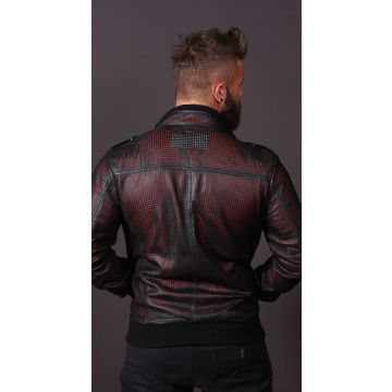 Men's Devil Perforated Summer Bomber Jacket