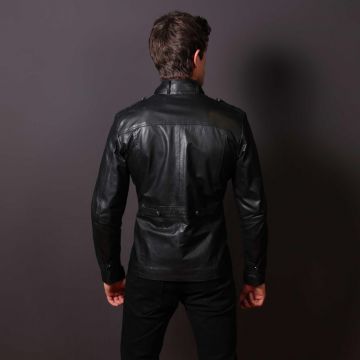 Rockwell Herren Leder Fashion Jacke