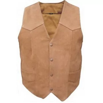 Pistollomme skinnvest for menn