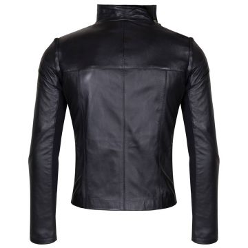 Black Biker Leather Jacket
