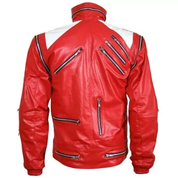 michael jackson red leather jacket