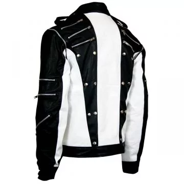 pepsi black and white leather jacket