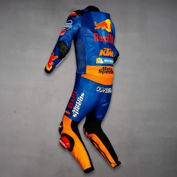 Combinaison Red Bull Racing Miguel Oliveira KTM MotoGP 2021 Vue latérale arrière