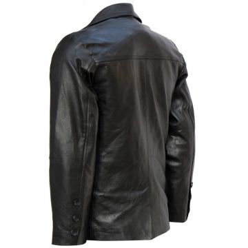 Tom Cruise Black Leather Blazer Mens Mission Impossible