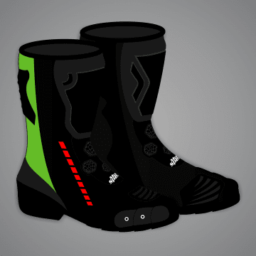 Bottes en cuir moto Jonathan Rea SBK 2023