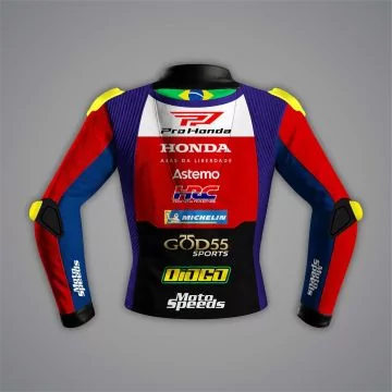 Diogo Moreira Racing Jacket Pro Honda LCR MotoGP 2026 back view