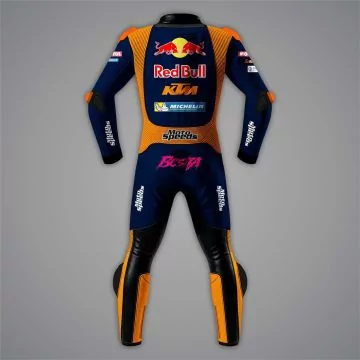 Combinaison de course réplique Bastianini Red Bull KTM Tech3, vue de dos