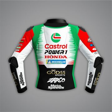 Johann Zarco Jacket Castrol Honda LCR MotoGP 2026 back view