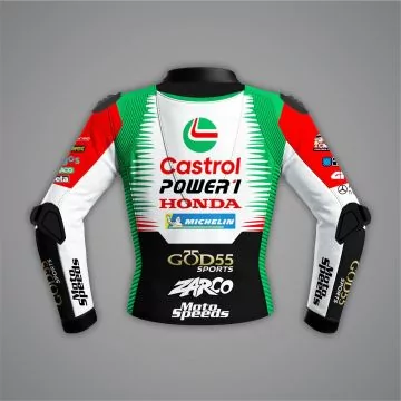 Johann Zarco Jacket Castrol Honda LCR MotoGP 2026 back view