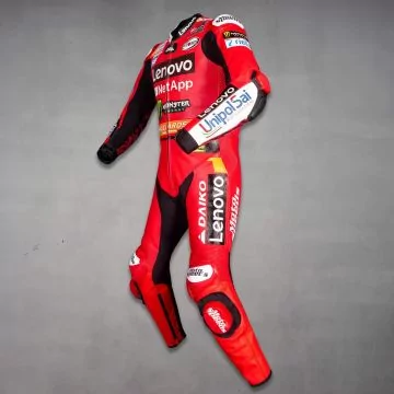 Francesco Bagnaia replika racingdrakt, venstre side