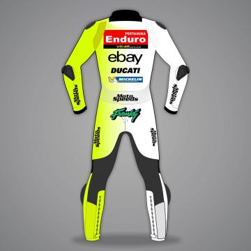 Motorsykkelklær i hvitt Franco Morbidelli MotoGP 2025