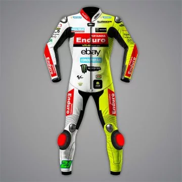 Motorcycle Leathers White Franco Morbidelli MotoGP 2025