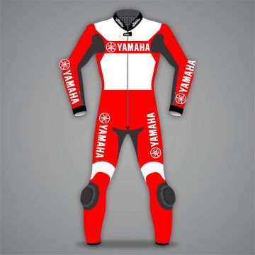 Yamaha Motorradanzüge 2-teilig Rot / Weiß