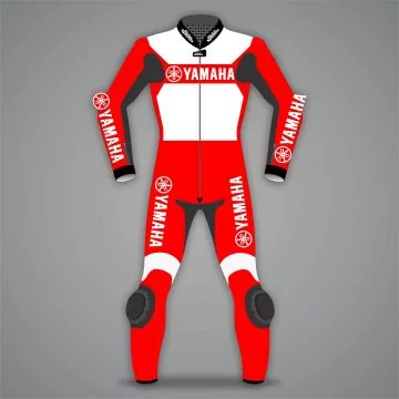 Yamaha Motorcycle Riding Suits 2 Piece Red / White