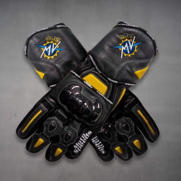 Graue Motorrad-Handschuhe MV Agusta