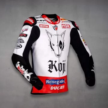 ducati retro skinnjacka