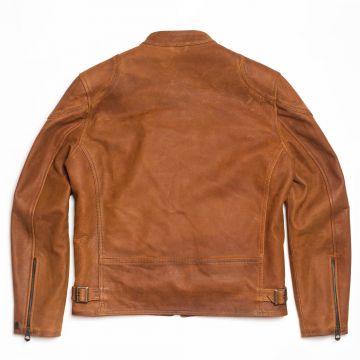 Кожаная куртка Cafe Racer из нубука