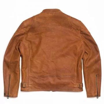 Nubuck Leather Jacket - Cafe Racer Leather Jacket | Shop