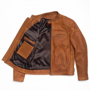 Cafe Racer Leather Jacket