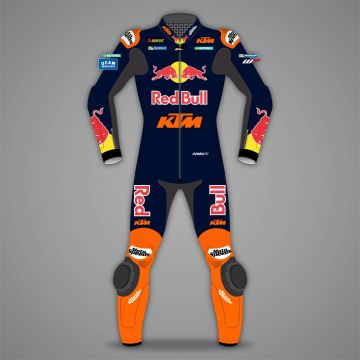 red bull leather suit