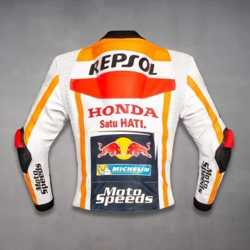 Pol Espargaro 2021 replika skinnjakke, bakfra
