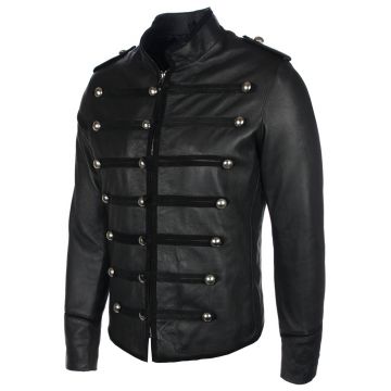 Veste en cuir Prince Gothic pour hommes