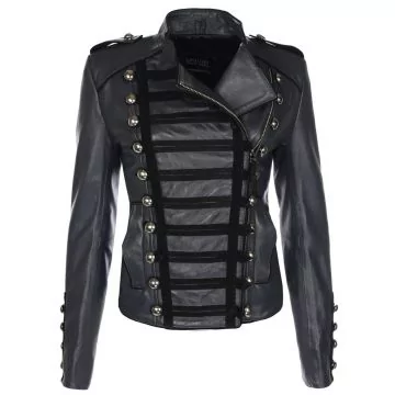 Veste en Cuir Blanche Femme Princess