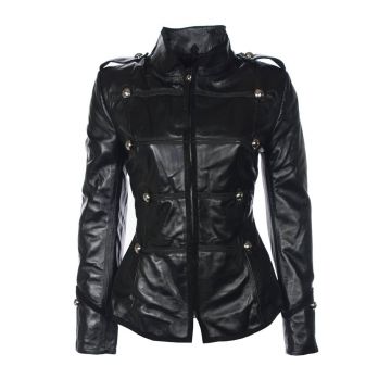 Princess Leder Military Jacke Damen
