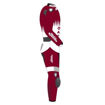 Qatar Flag Custom Leather Clothing